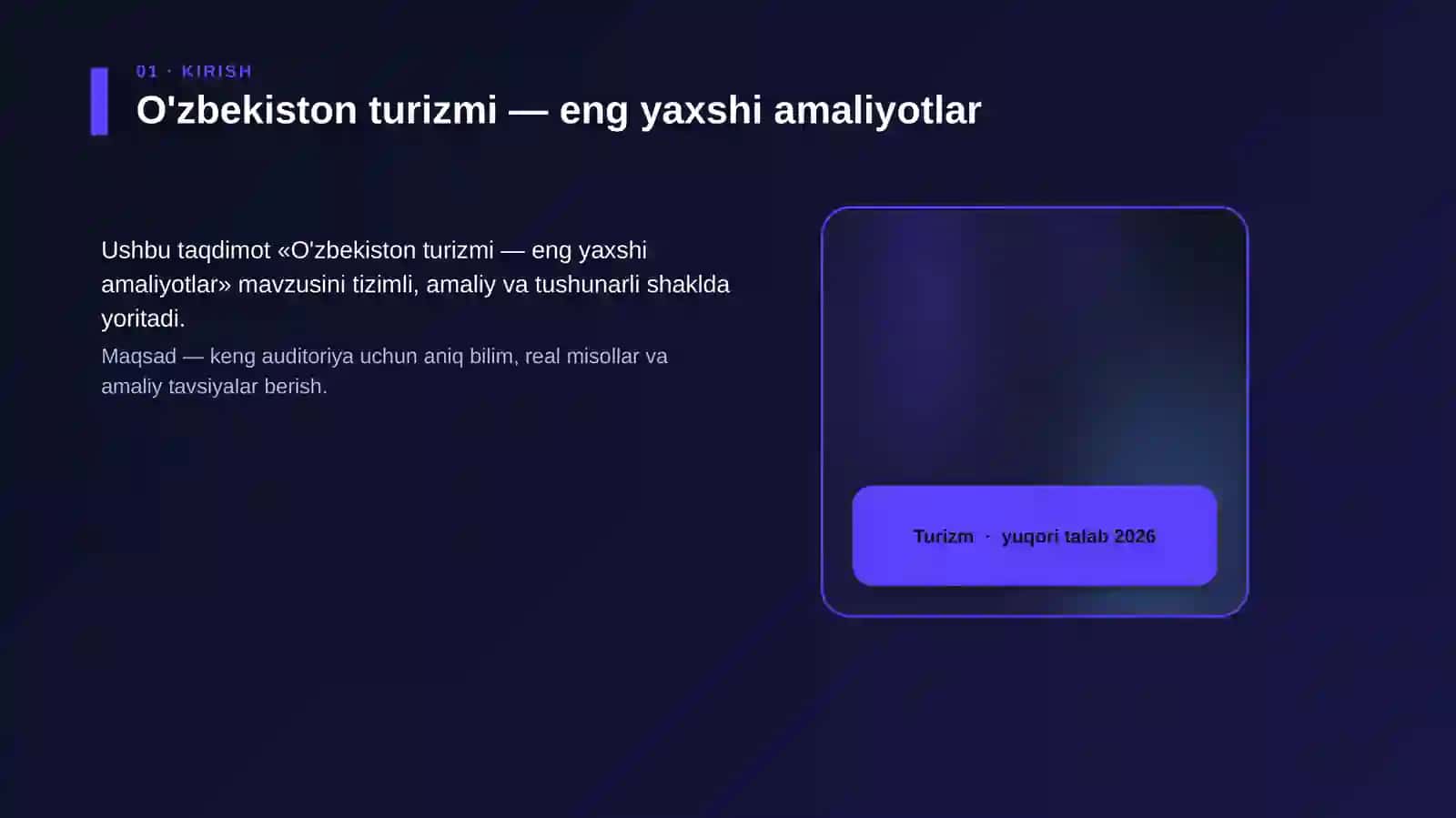 O'zbekiston turizmi — eng yaxshi amaliyotlar 4