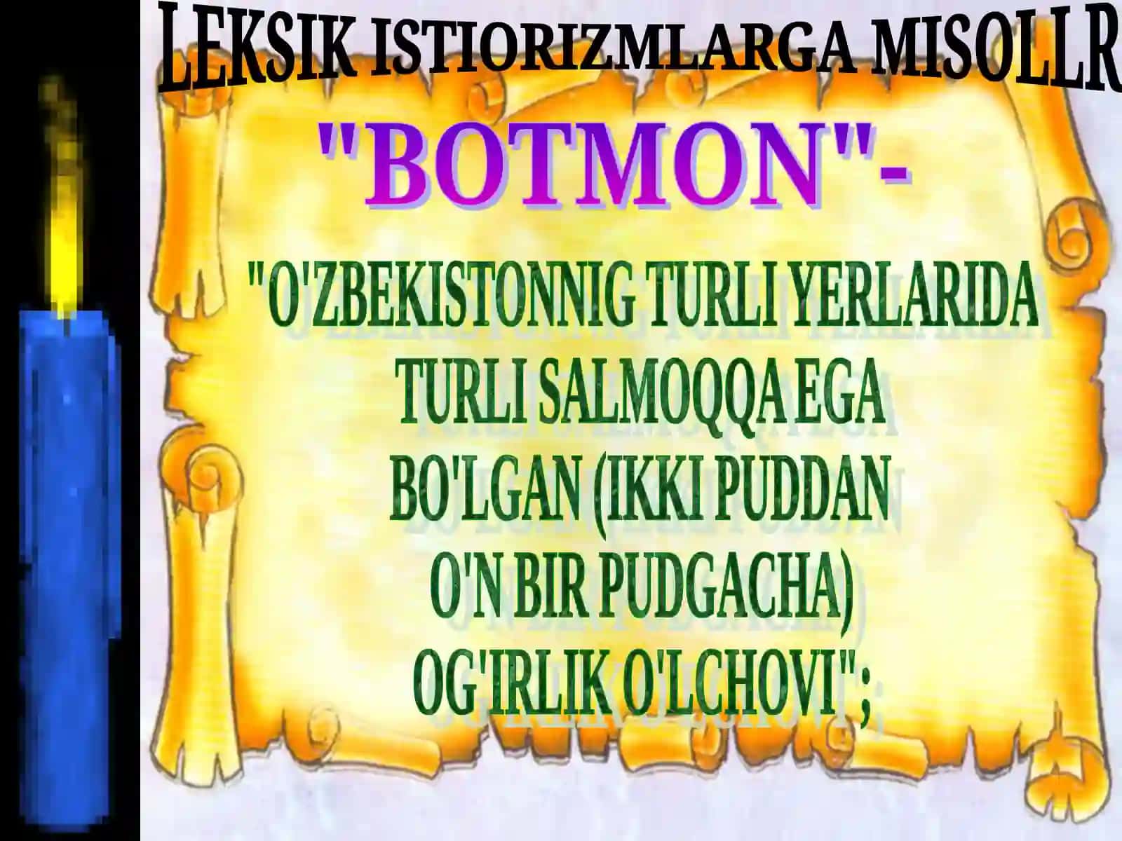 O'ZBEK TILI LEKSIKASIDA LEKSIK MA’NO TARAQQIYOTI 4