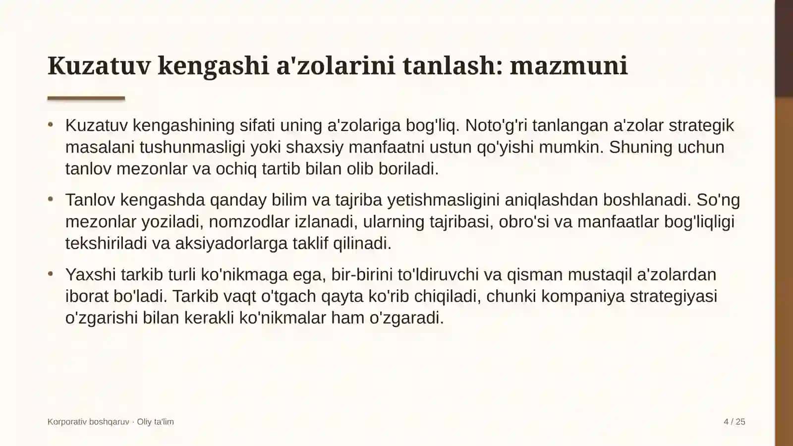 fintex kompaniyalarida kuzatuv kengashi a'zolarini tanlash 3801 4