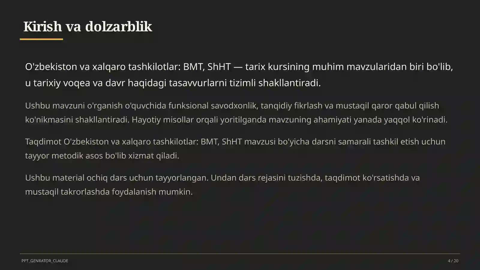 O'zbekiston va jahon tarixi (5–11) 4