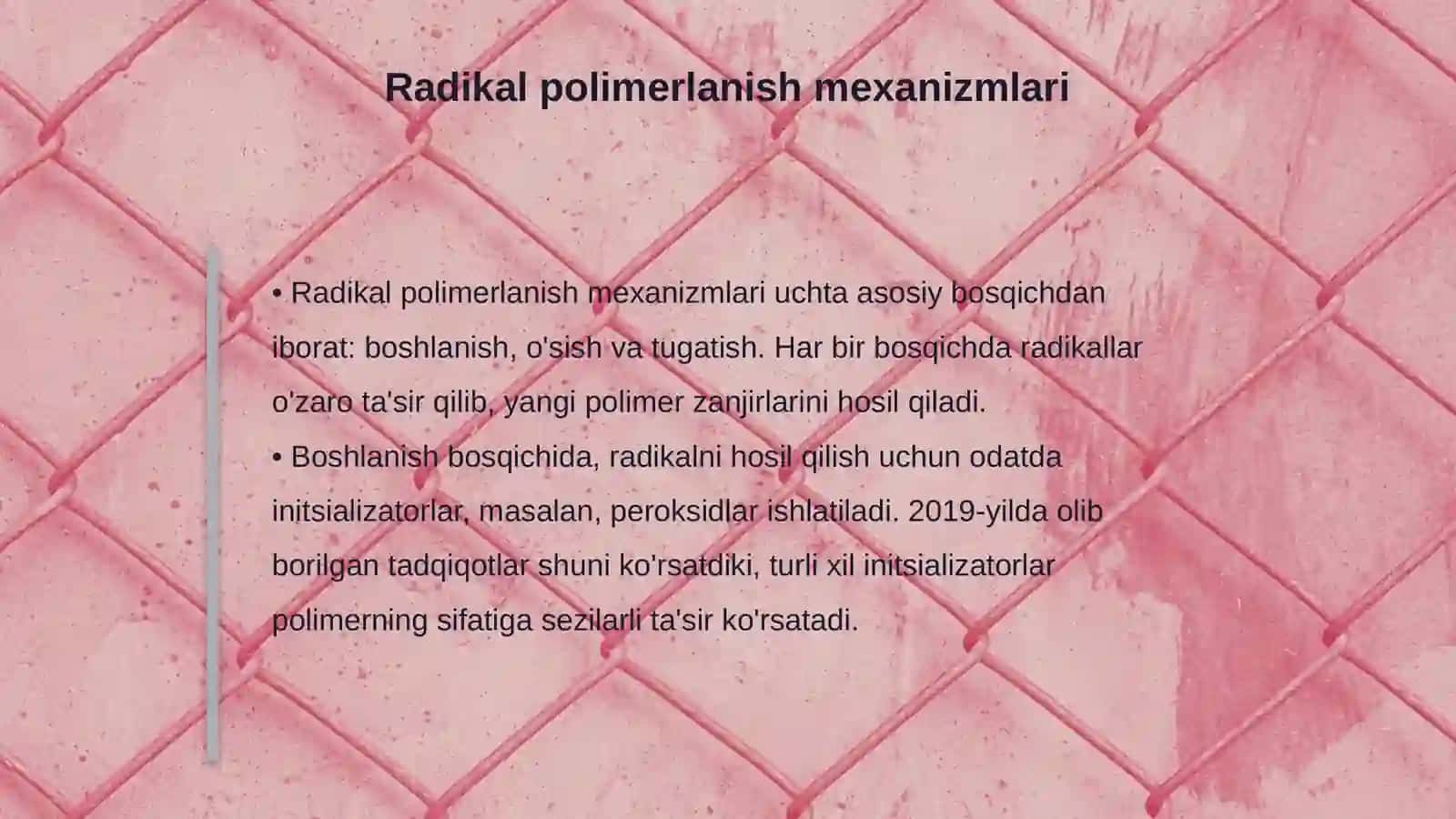 Комплекс радикал полимерланиш турлари 4
