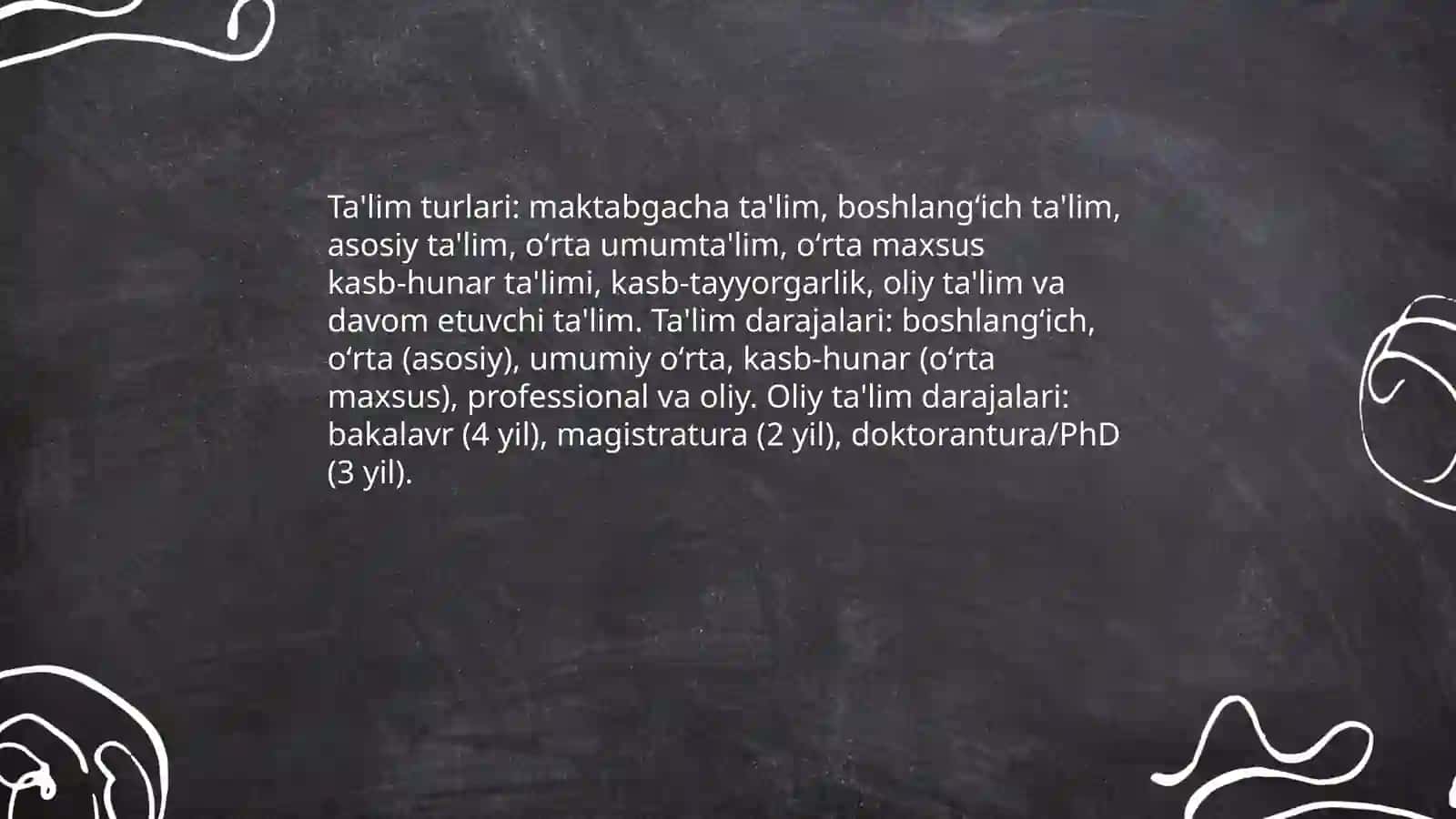 Ta'lim to'g'risidagi qonun 4