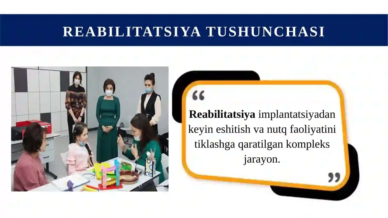 KOXLEAR IMPLANTLI BOLALAR BILAN ISH OLIB BORISH TARTIBI 4