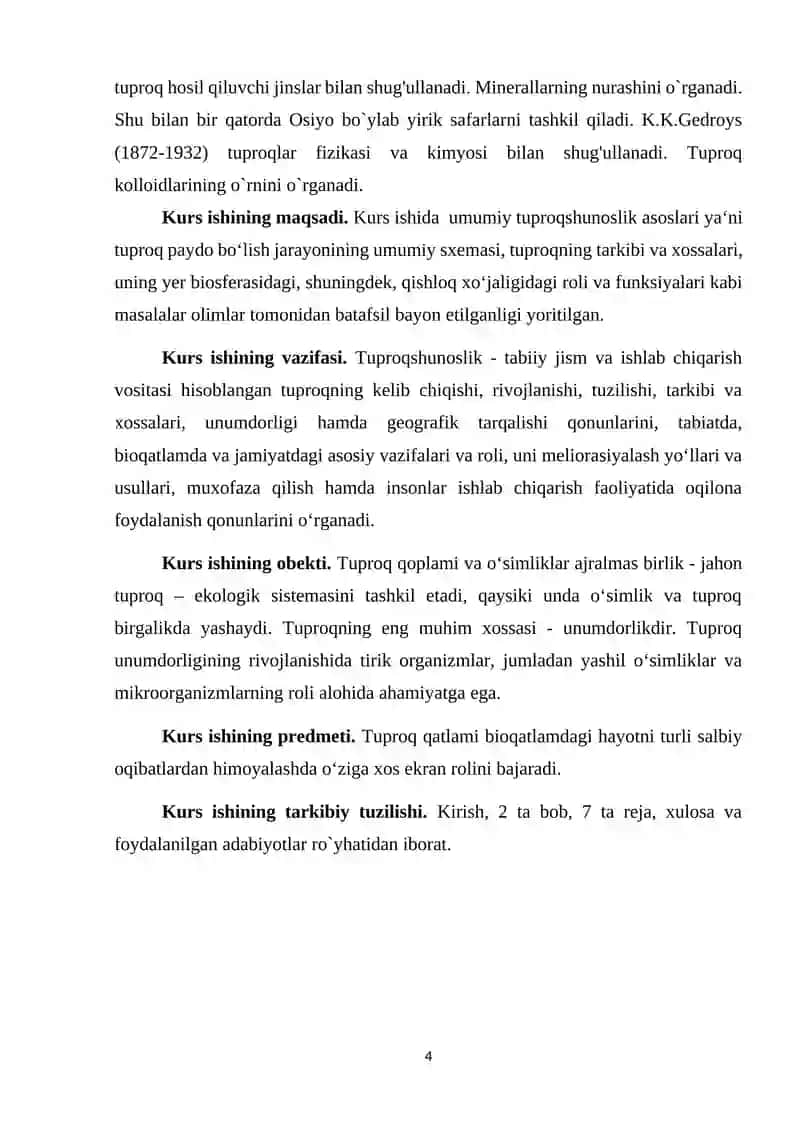 Tuproqshunoslik fanini O’zbekistonda rivojlanish tarixi 4