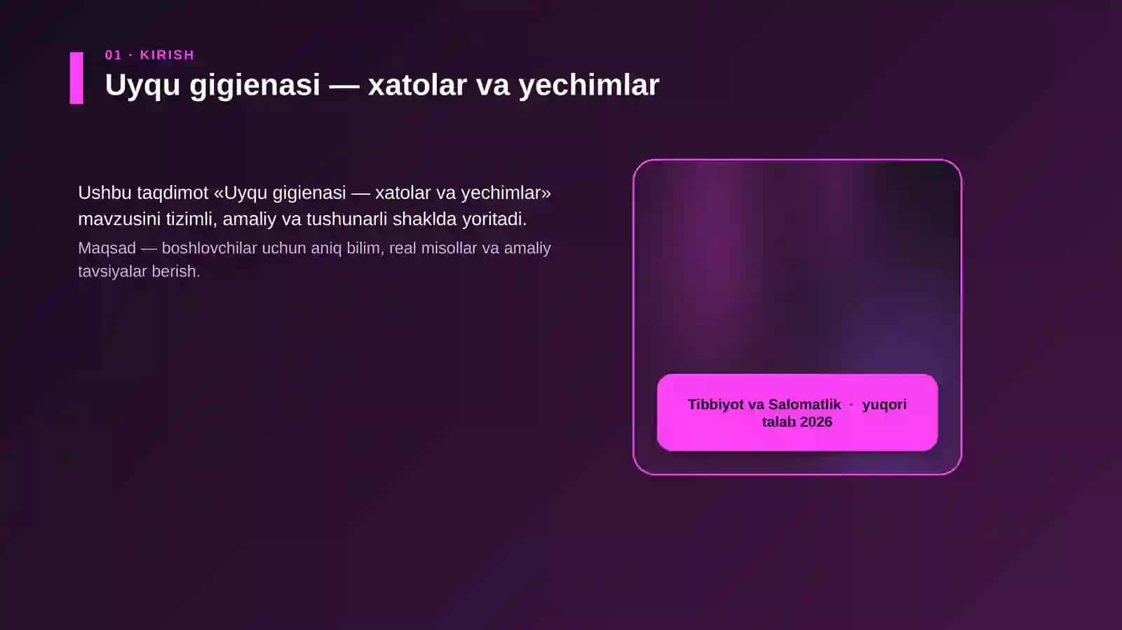 Uyqu gigienasi — xatolar va yechimlar 4