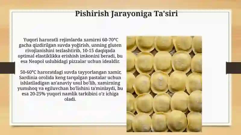 Makaron xamirini qorishda yuqori harorat rejimining mohiyati 4