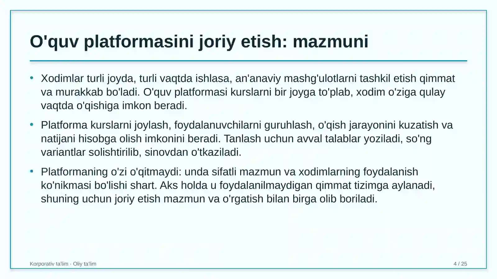 neftni qayta ishlash zavodlarida o'quv platformasini joriy etish 2624 4