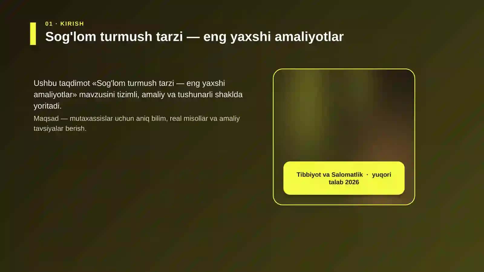 Sog'lom turmush tarzi — eng yaxshi amaliyotlar 4