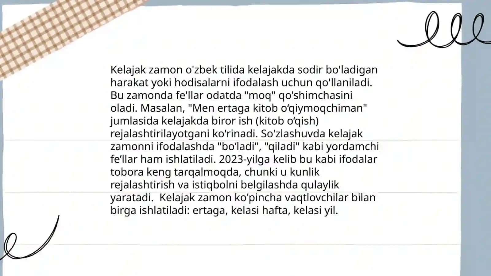 Future simple tense 4