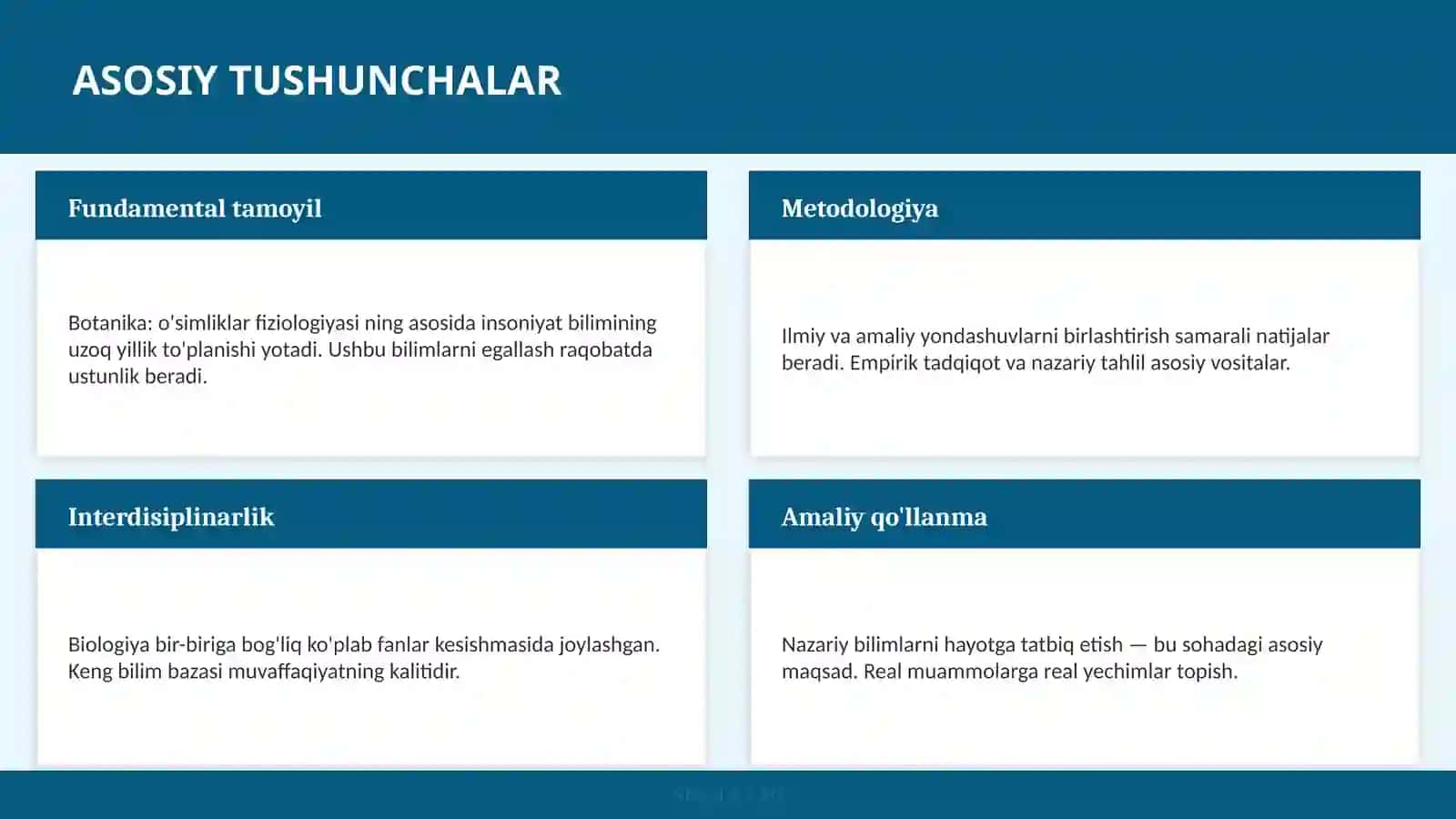 BOTANIKA: O'SIMLIKLAR FIZIOLOGIYASI 4