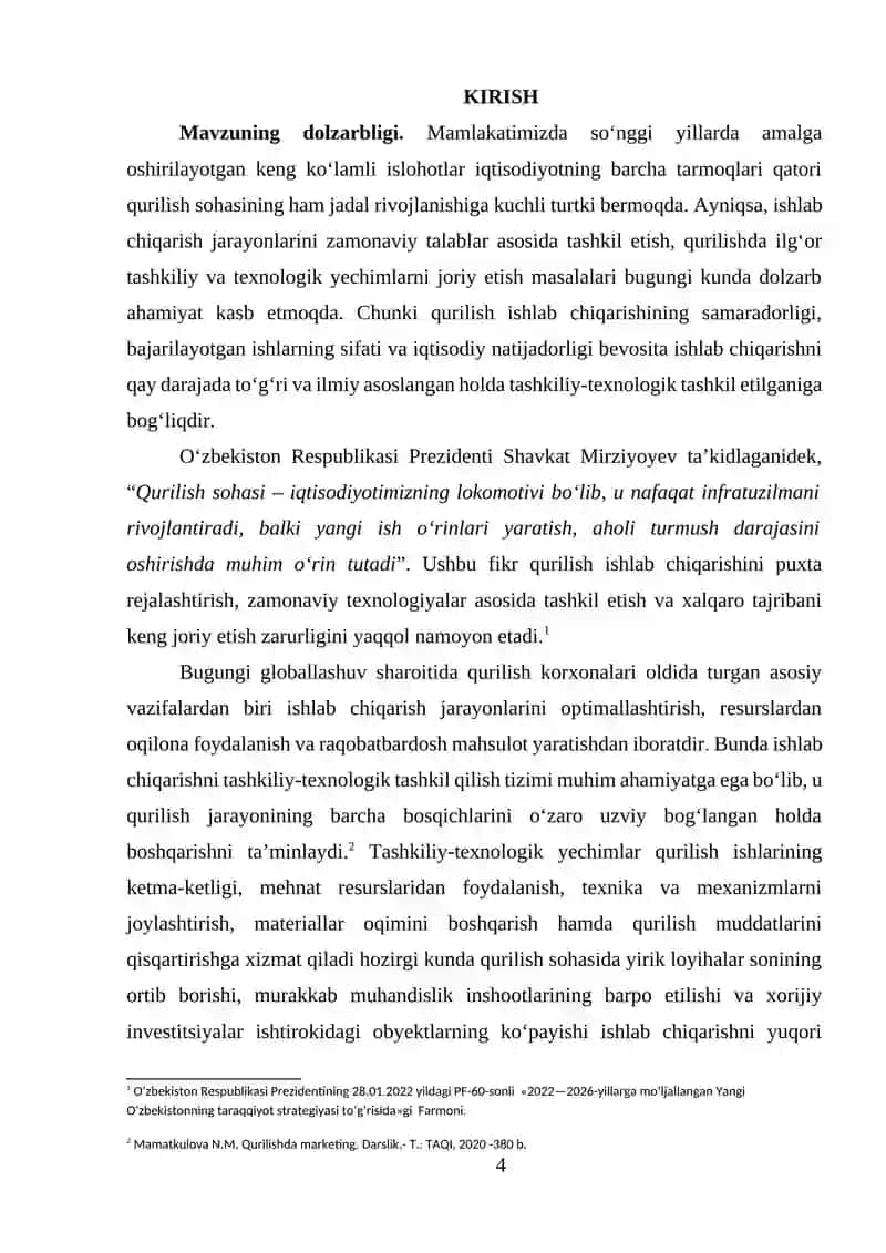 QURILISHDA MARKETING FAOLIYATI SAMARADORLIGINI BAHOLASH( BECHTEL CORPORATION MISOLIDA) 4