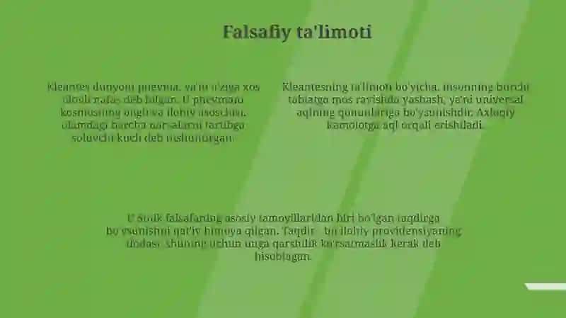 Gʻarb faylasufi Kleant 4
