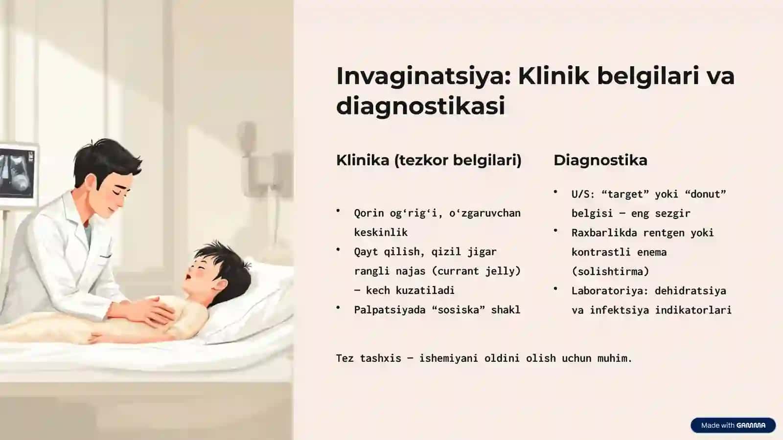 Ichak invaginatsiyasi va spastik ichak tutilishi: Asosiy tushunchalar 4