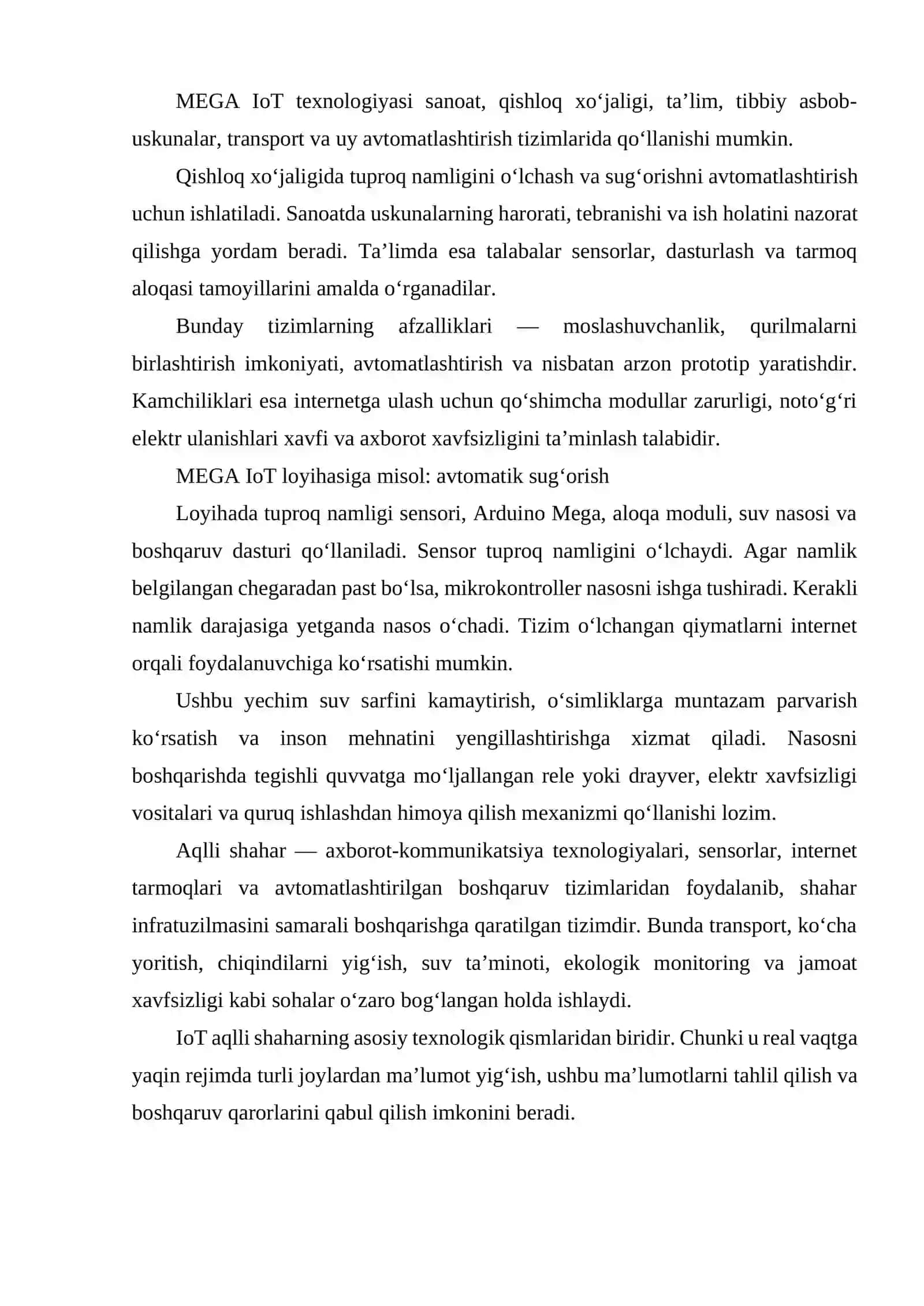 MEGA IOT TEXNOLOGIYASI 4
