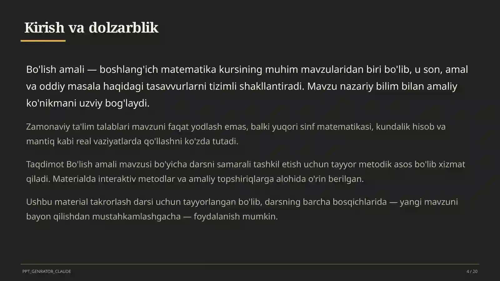 Bo'lish amali (2-sinf) 4
