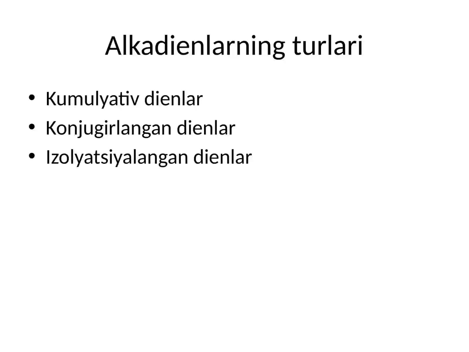 Alkadienlar mavzusidagi slayd 4