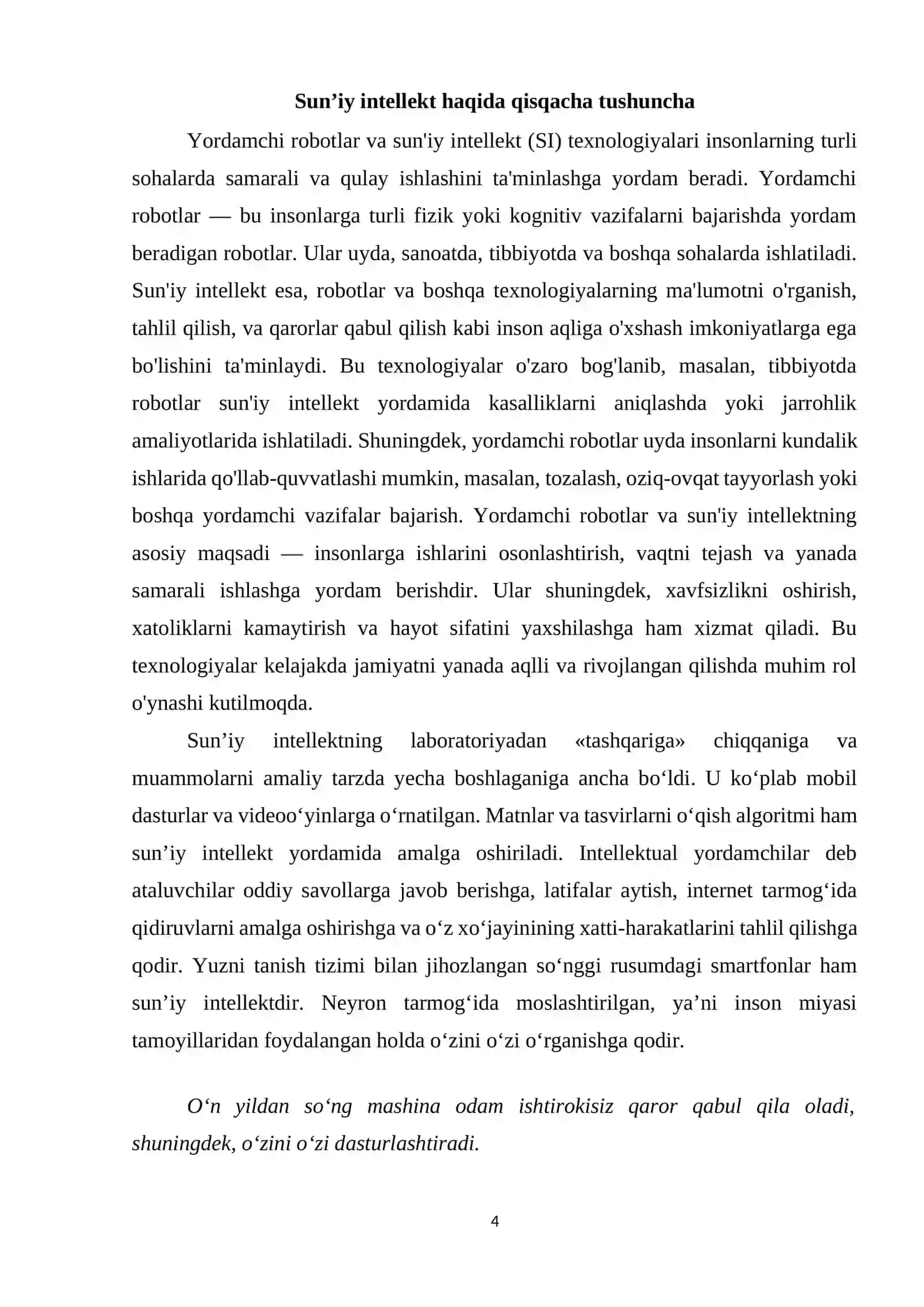 Ta’lim jarayonida sun’iy intellektdan foydalanish 4