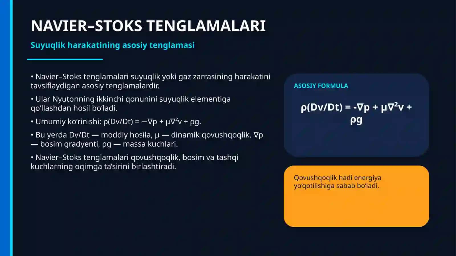 TERMOGIDRODINAMIKA TENGLAMALARI 4