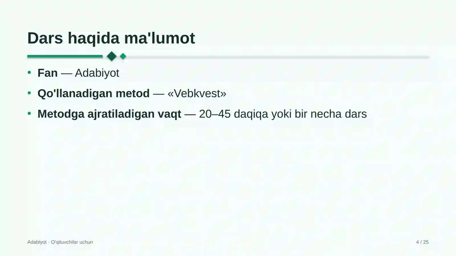 adabiyot darslarida vebkvest metodidan foydalanish 5737 4
