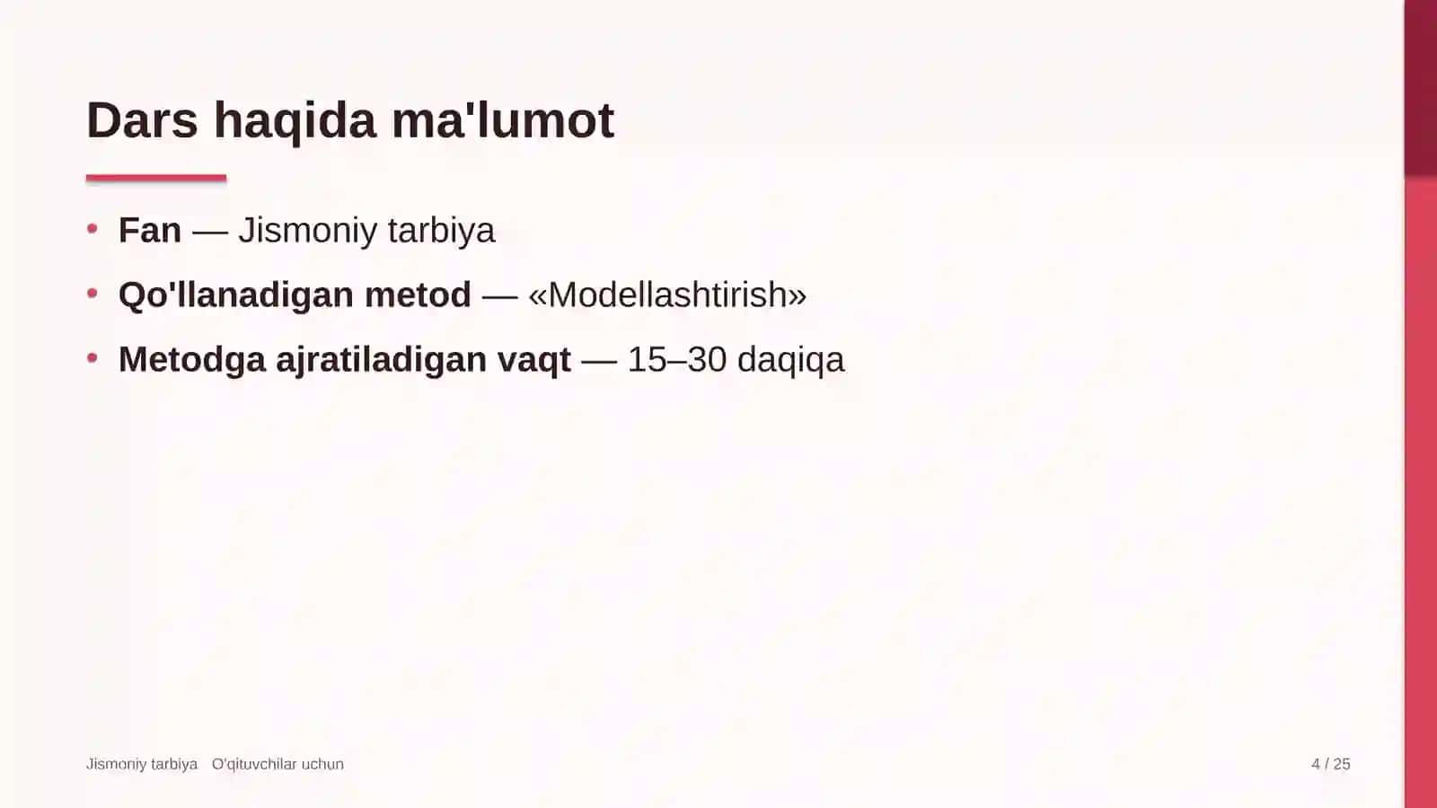 jismoniy tarbiya darslarida modellashtirish metodidan foydalanish 3834 4