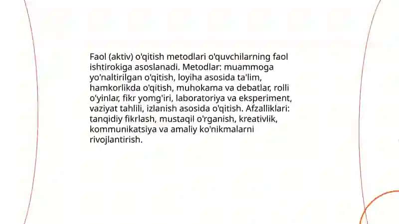 Ta'lim metodlari va vositalari 4