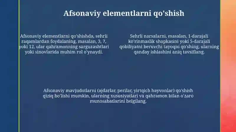 Matndan ertak yaratish 4