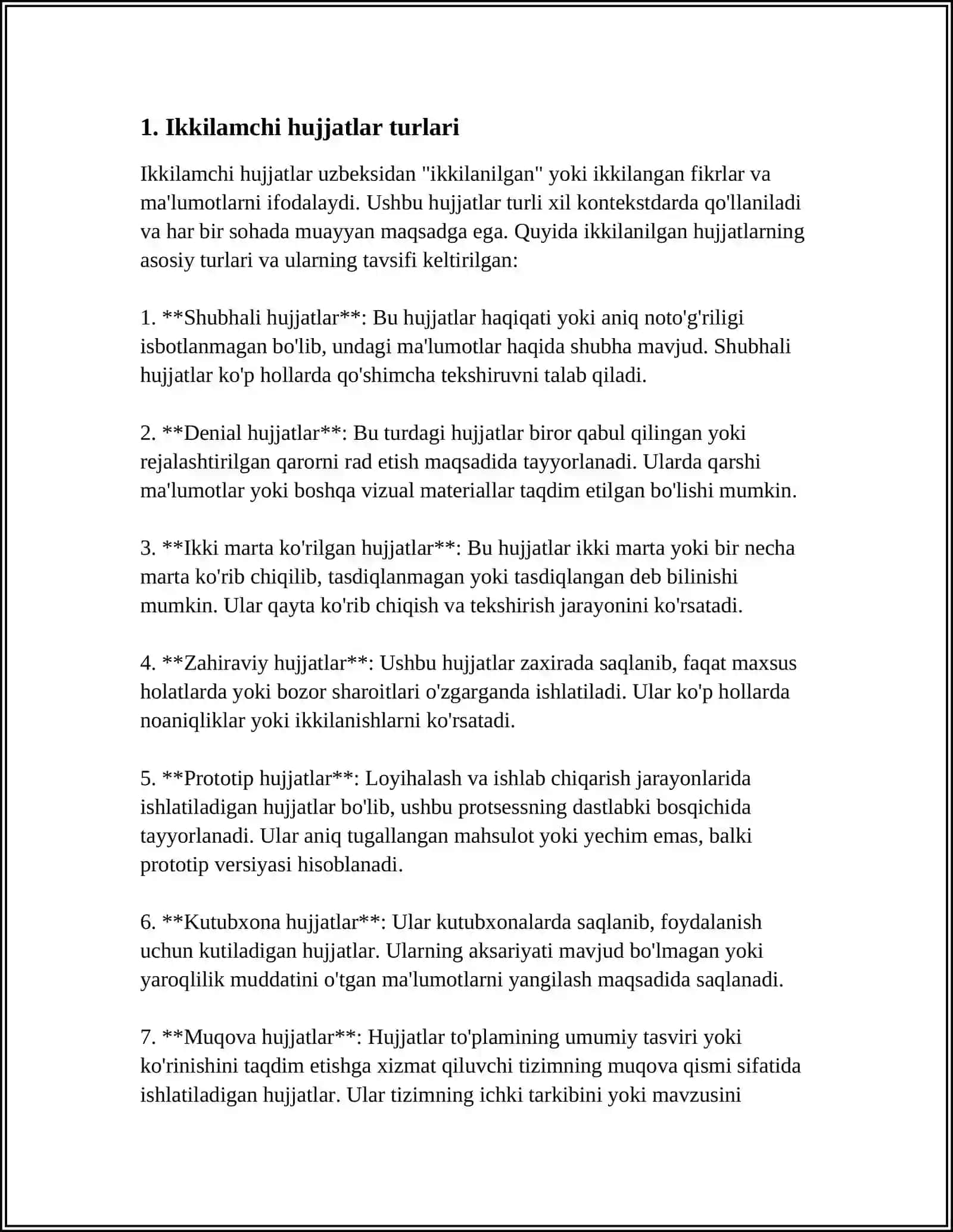 IQTISODIYOTNING IKKILAMCHI HUJJATLI OQIMLARI 4