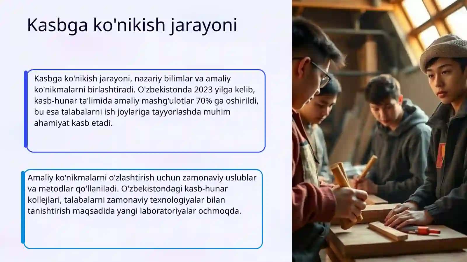 Psixologik omillar va kasbga ko'nikish 4