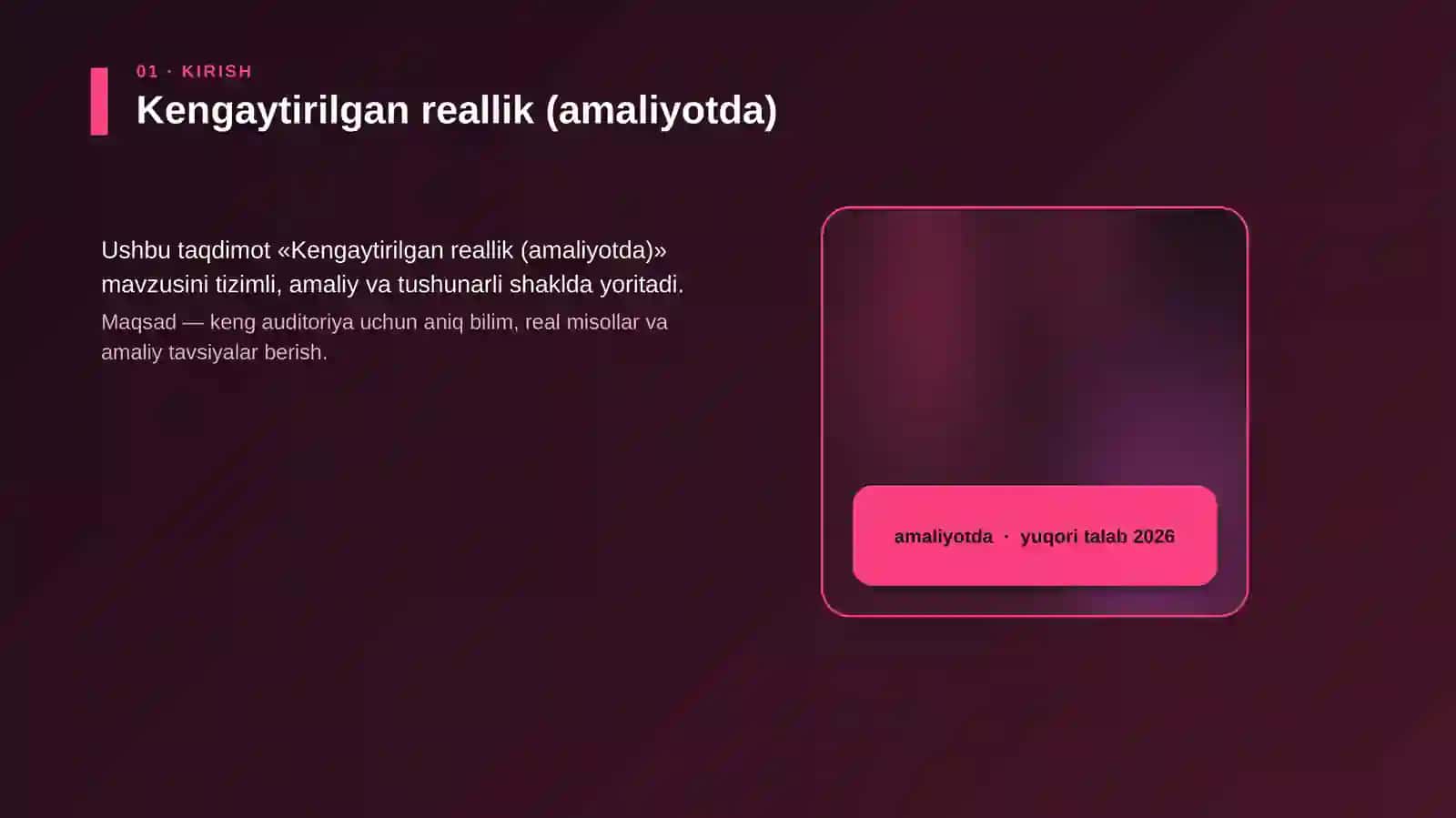 Kengaytirilgan reallik (amaliyotda) 4