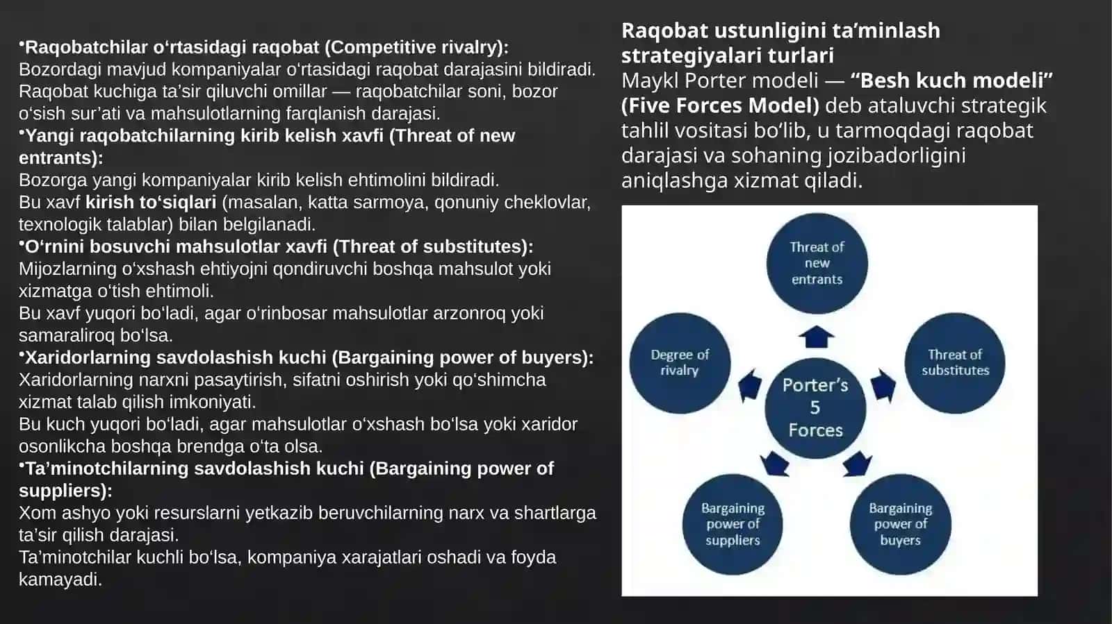 MARKETINGDA RAQOBAT USTUNLIGINI TA’MINLASH STRATEGIYASI 4