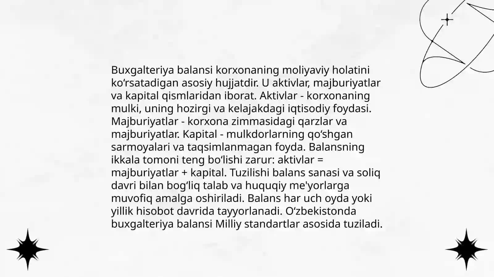 Banklarda Buxgalteriya Balansi haqida 4