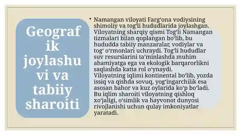 Namangan viloyati niekologik resurslari 4