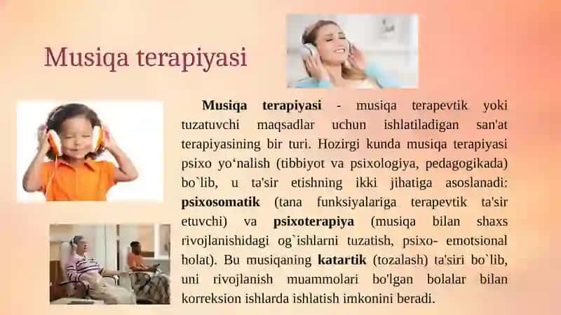 Musiqaterapiyasi, Biblioterapiya, Dramaterapiyasi, Qo'g'irchoq terapiyasi 4