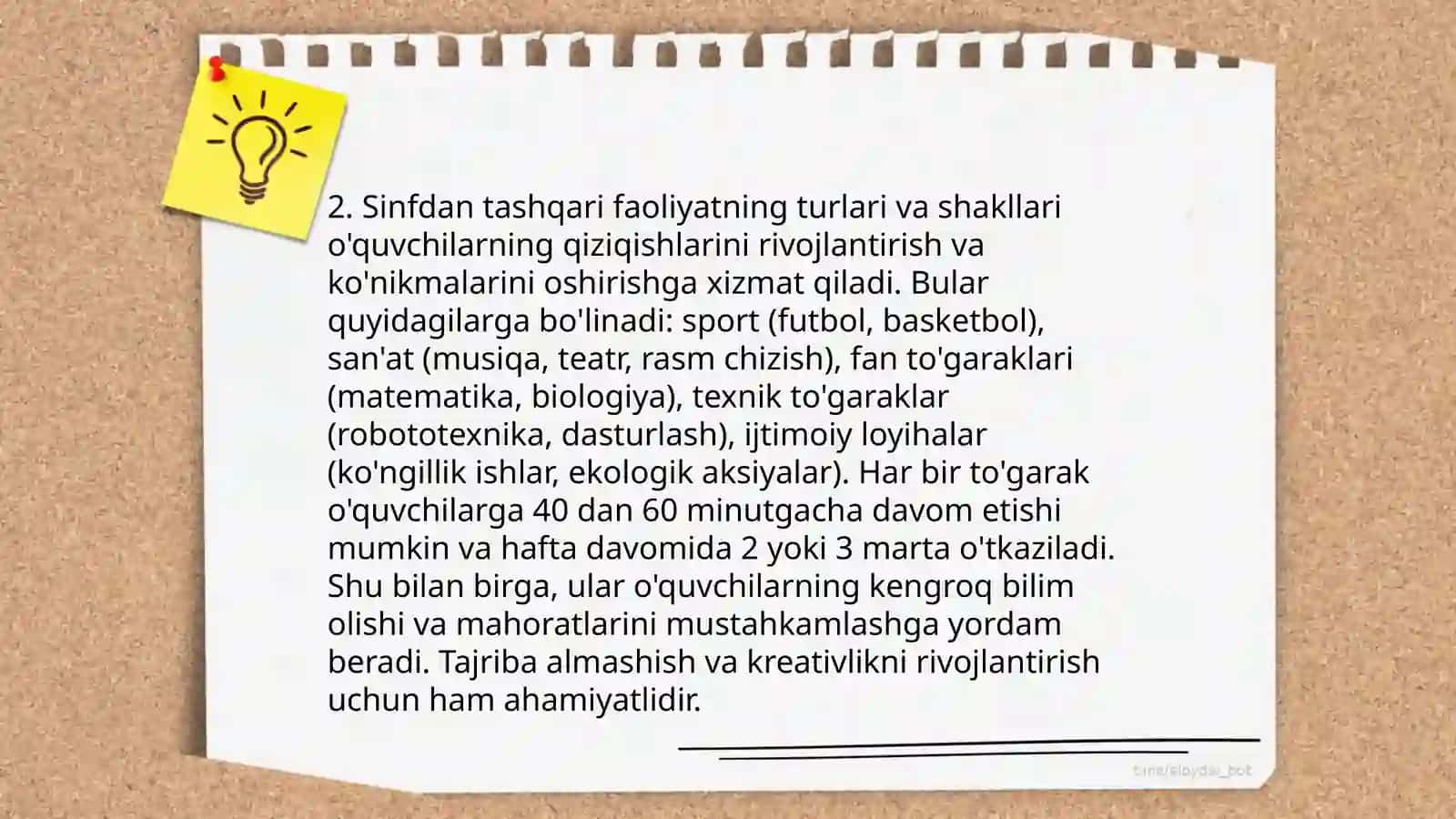 Maxsus ta'lim muassasalarida sinfdan va maktabdan tashqari ishlarni tashkil etish yo'llari 4