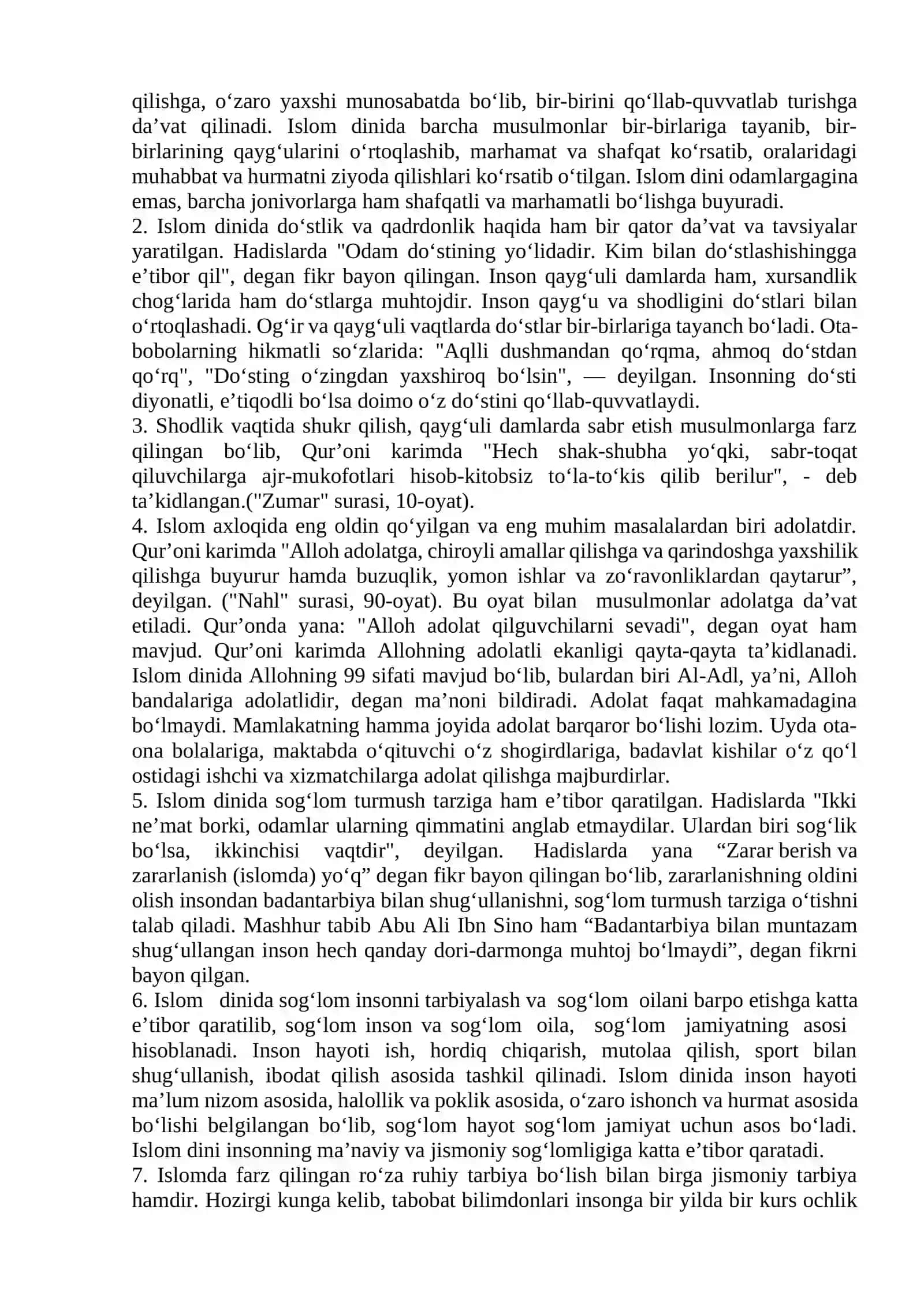 Islomda axloqiy qadriyatlar 4