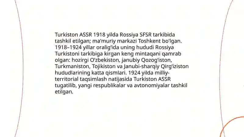1917-1924 yillarda Turkustonning tarixiy geografiyasi 4