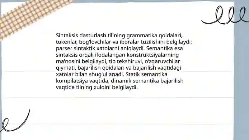 Dasturlash tillari 4