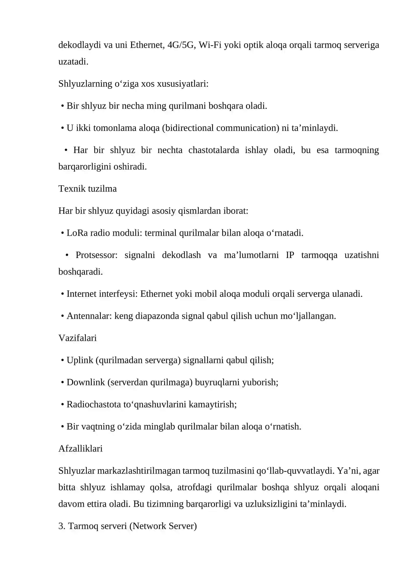 LoRaWAN tarmoqlari va ularning afzalliklari 4