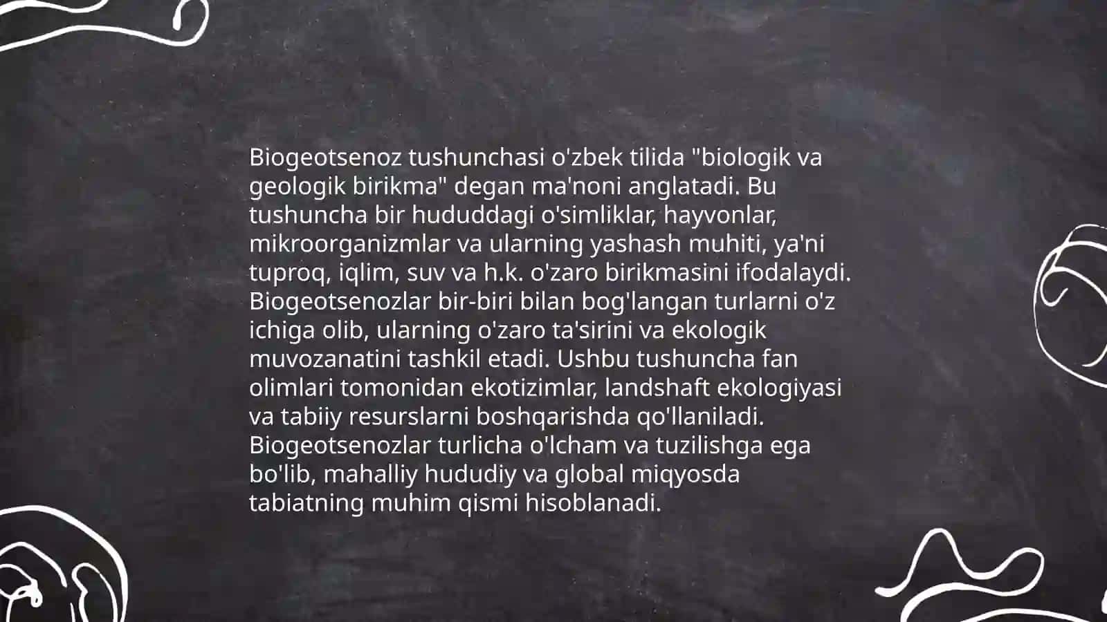 Biogeosenologiya. Biogeosenoz va ekosistema tushunchalari 4