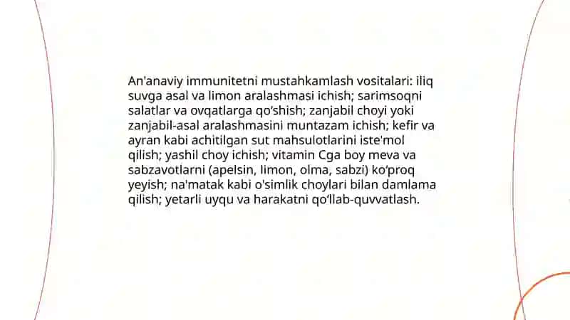 Salomatlikni saqlashda xalq tabobatidan foydalanish yo‘llari 4