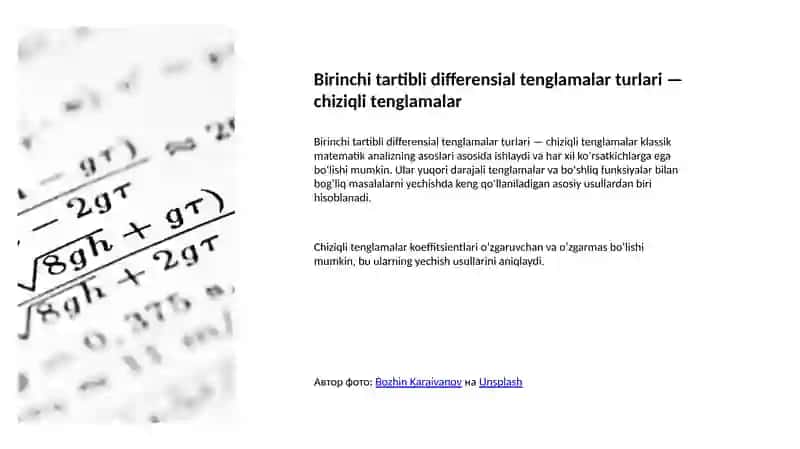 Differensial tenglamalar 4