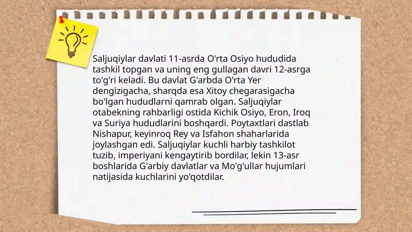 Saljuqiylar davlati va u hawida barcha ma'lumotlar 4