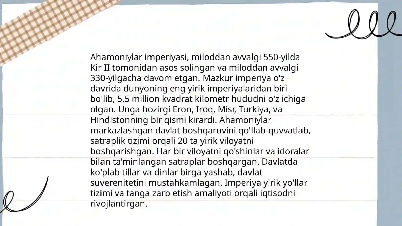 Ahamoniylar hukmdorligi davrida jamiyatlik siyosiy sistemadagi ózgarishlar 4