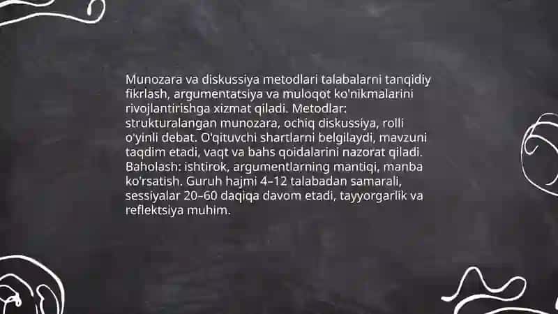 Ta'lim Metodlari va Vositalari 4