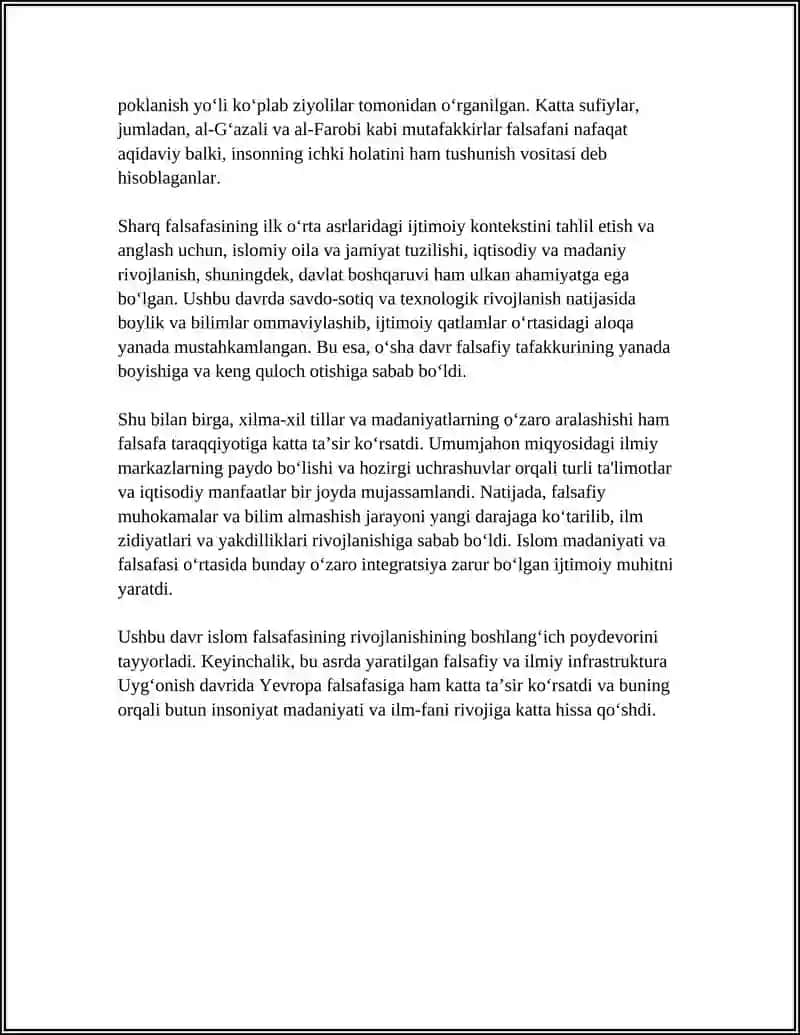 ILK ÒRTA ASR SHARQ FALSAFASI VA UYGONISH DAVRI 4