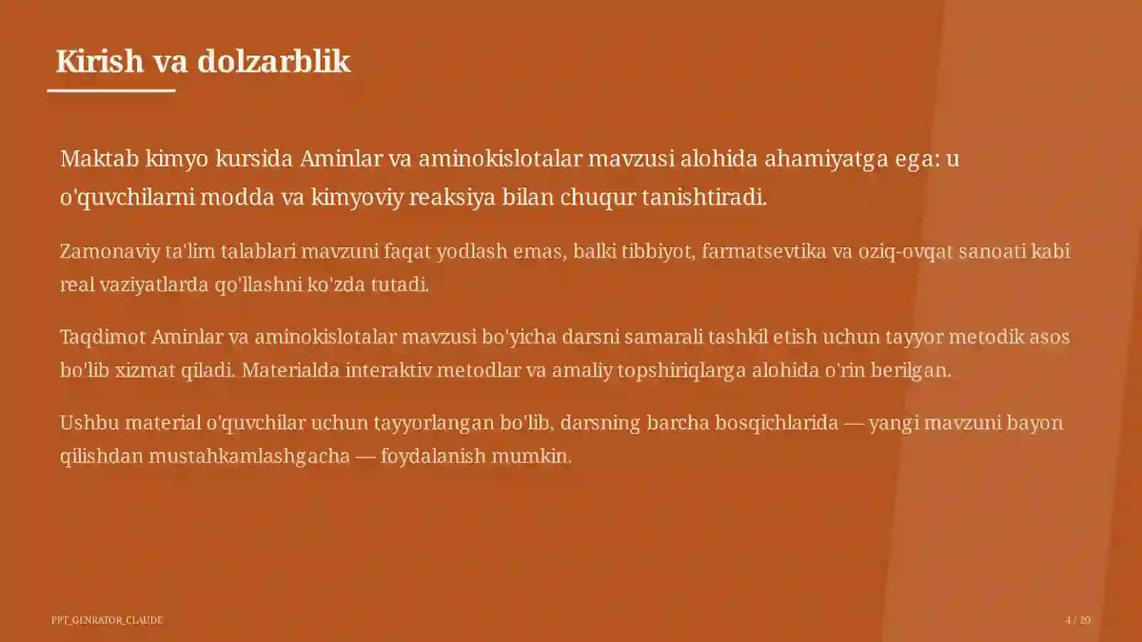 Aminlar va aminokislotalar (11-sinf) 4