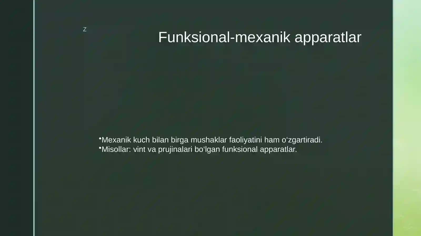 Mexanik ta’sirqiluvchi apparatlar 4