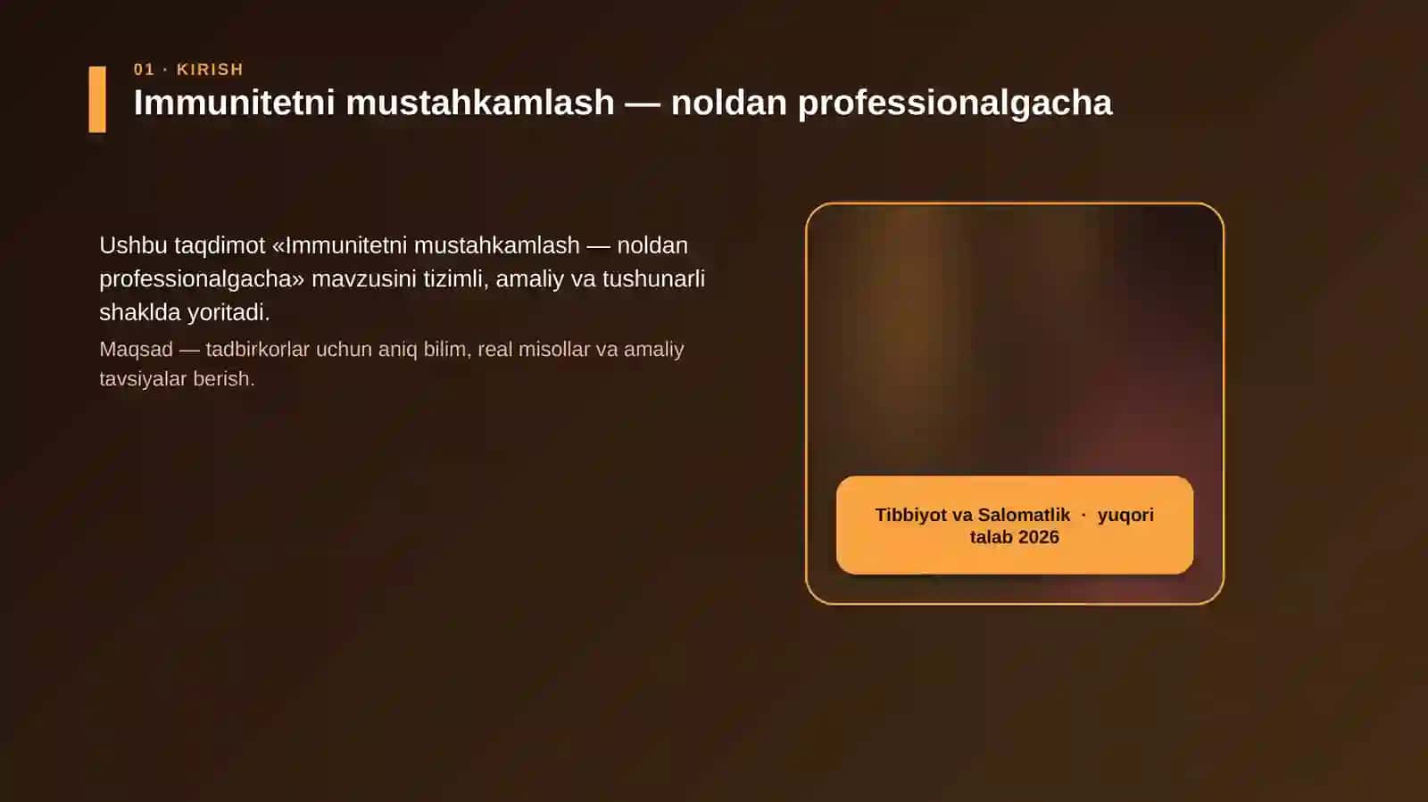 Immunitetni mustahkamlash — noldan professionalgacha 4