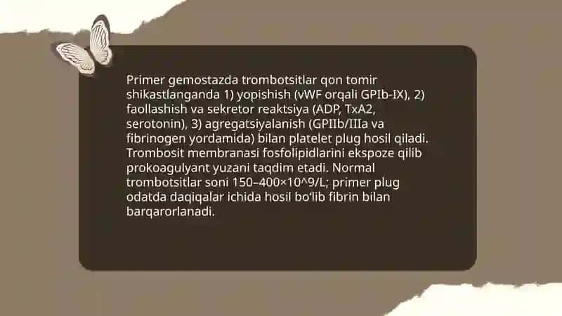 Gemostaz.Fibrinoliz 4