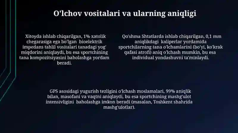 Sportchilarning jismoniy tayyorgarligi nazoratini metralogik asoslari 4